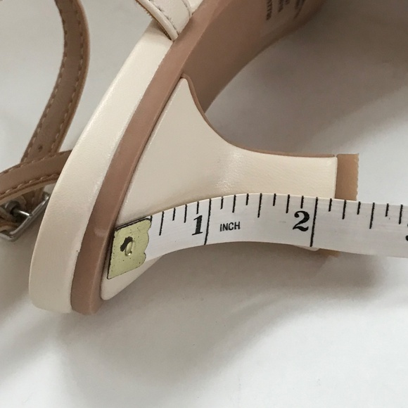 A NEW DAY Irena Strappy Heeled Sandals Low Heels Cream Women’s Size 6.5 - Picture 15 of 16